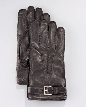 prada leather gloves men|neiman marcus prada gloves.